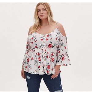 Blush flower top